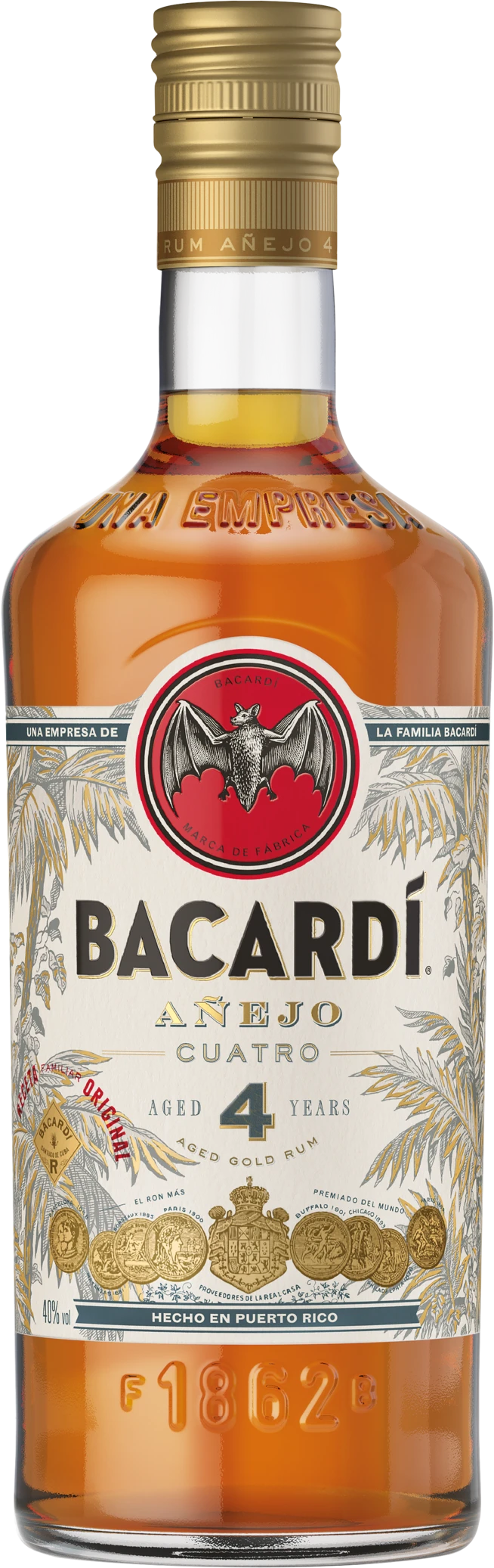 Bacardi 4 Jahre Anejo Cuatro Rum 40% 0,7l 1 Bacardi 4 Jahre Anejo Cuatro Rum 40% 0,7l