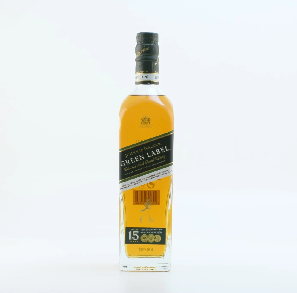 Johnnie Walker Green Label 15 Jahre 43% 0,7l 2 Johnnie Walker Green Label 15 Jahre 43% 0,7l – Bild 2
