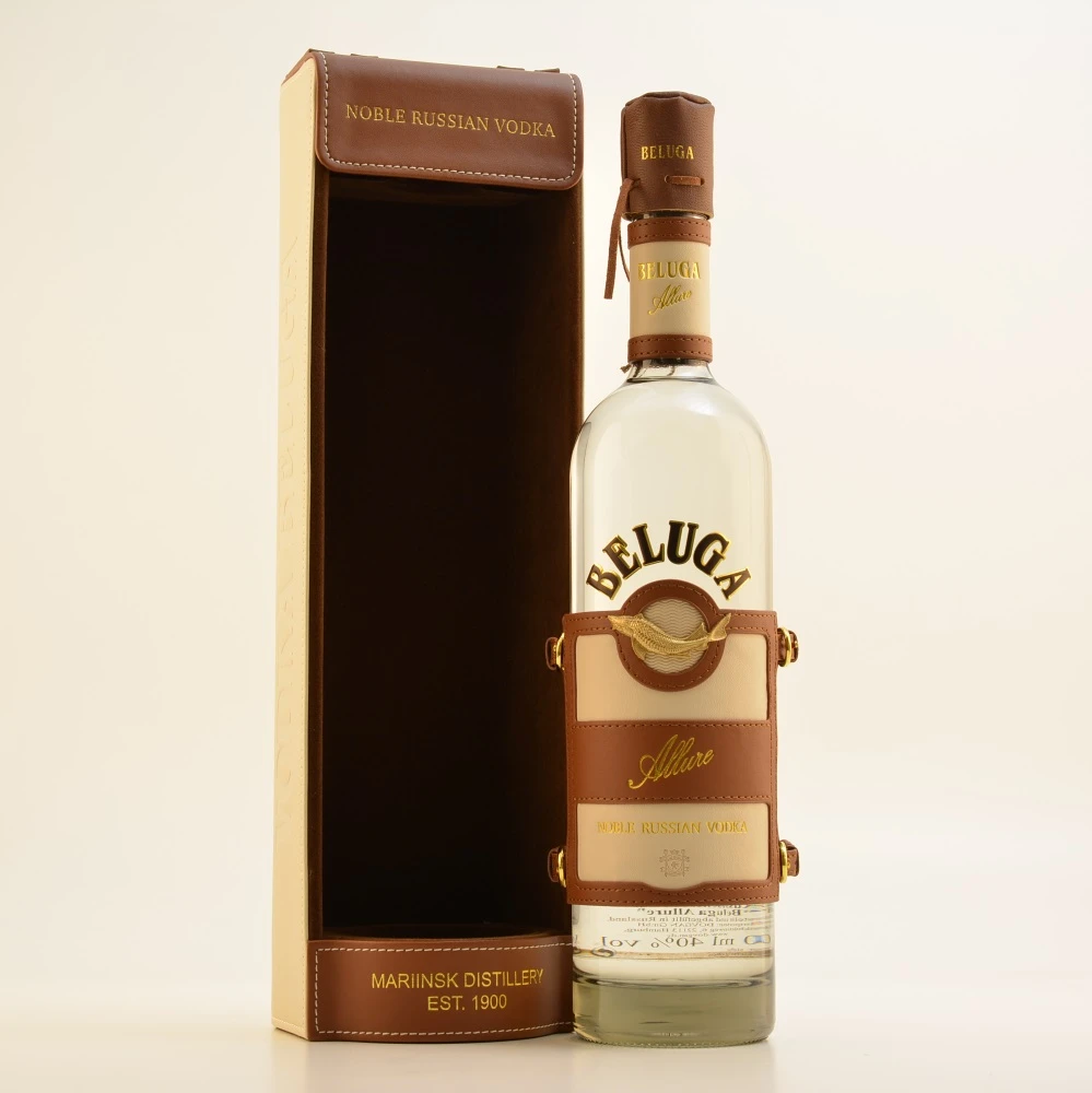 Beluga Vodka Allure 40% 0,7l Lederbox 1 Beluga Vodka Allure 40% 0,7l Lederbox