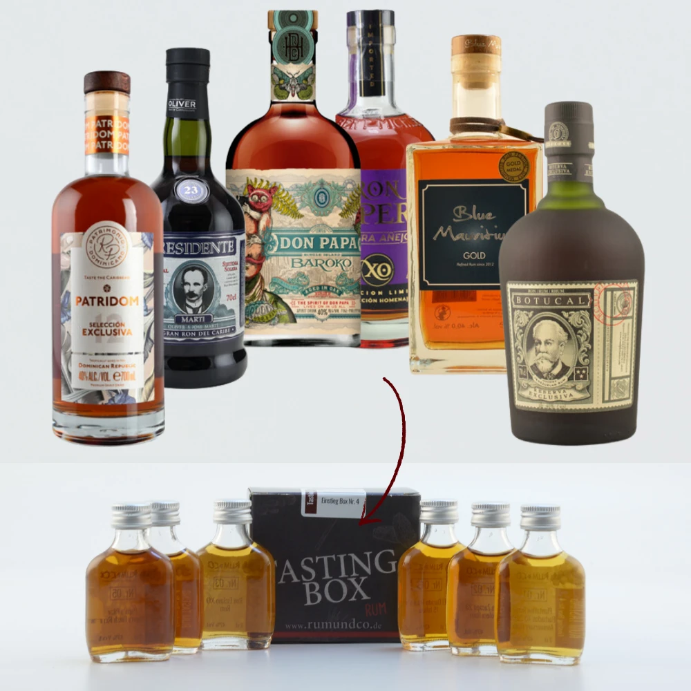 Rum Tasting Set: Einstieg Box Nr. 3 6x0,02l 1 Rum Tasting Set: Einstieg Box Nr. 3 6x0,02l