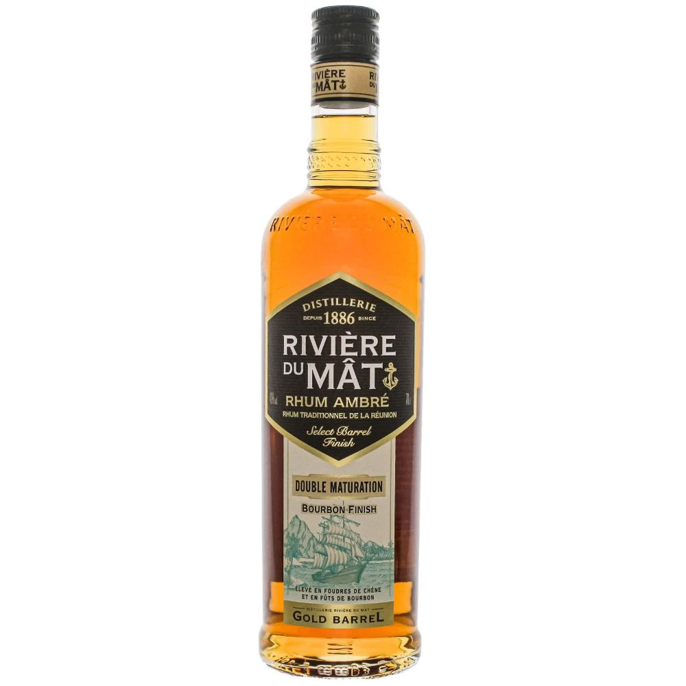 Riviere Du Mat Rhum Traditional Ambre Gold Barrel Bourbon Cask 40% 0,7l 1 Riviere Du Mat Rhum Traditional Ambre Gold Barrel Bourbon Cask 40% 0,7l