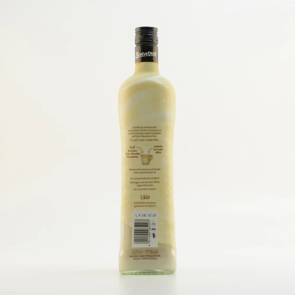 Berentzen White Chocolate Macadamia 17% 0,7l 5 Berentzen White Chocolate Macadamia 17% 0,7l – Bild 5