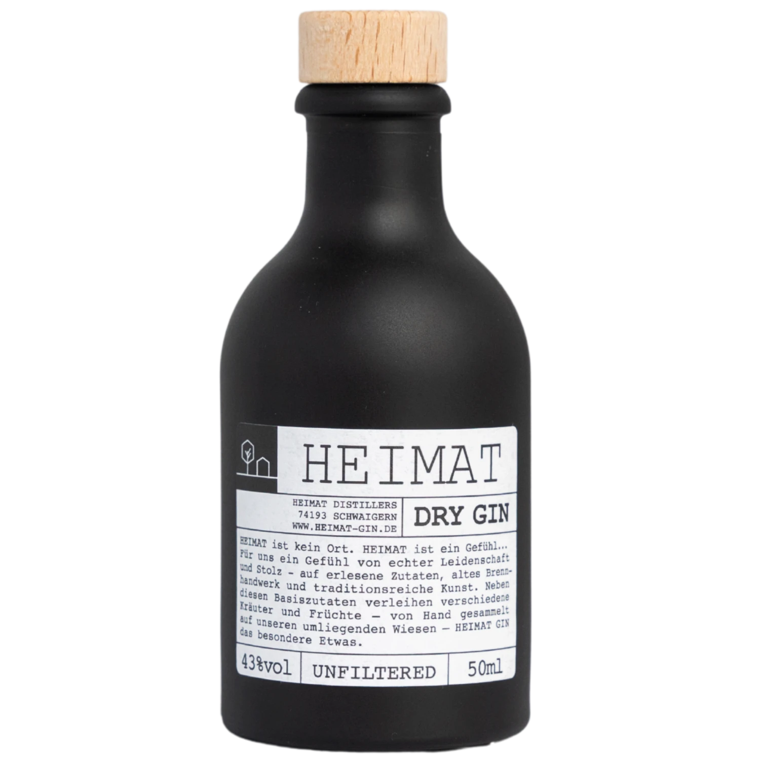 Heimat Gin Mini 43% 0,05l 1 Heimat Gin Mini 43% 0,05l