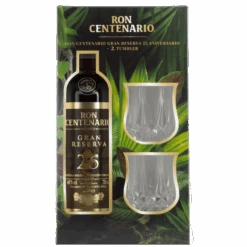 Ron Centenario 25 Jahre Gran Reserva Geschenkset Mit 2 Tumblern