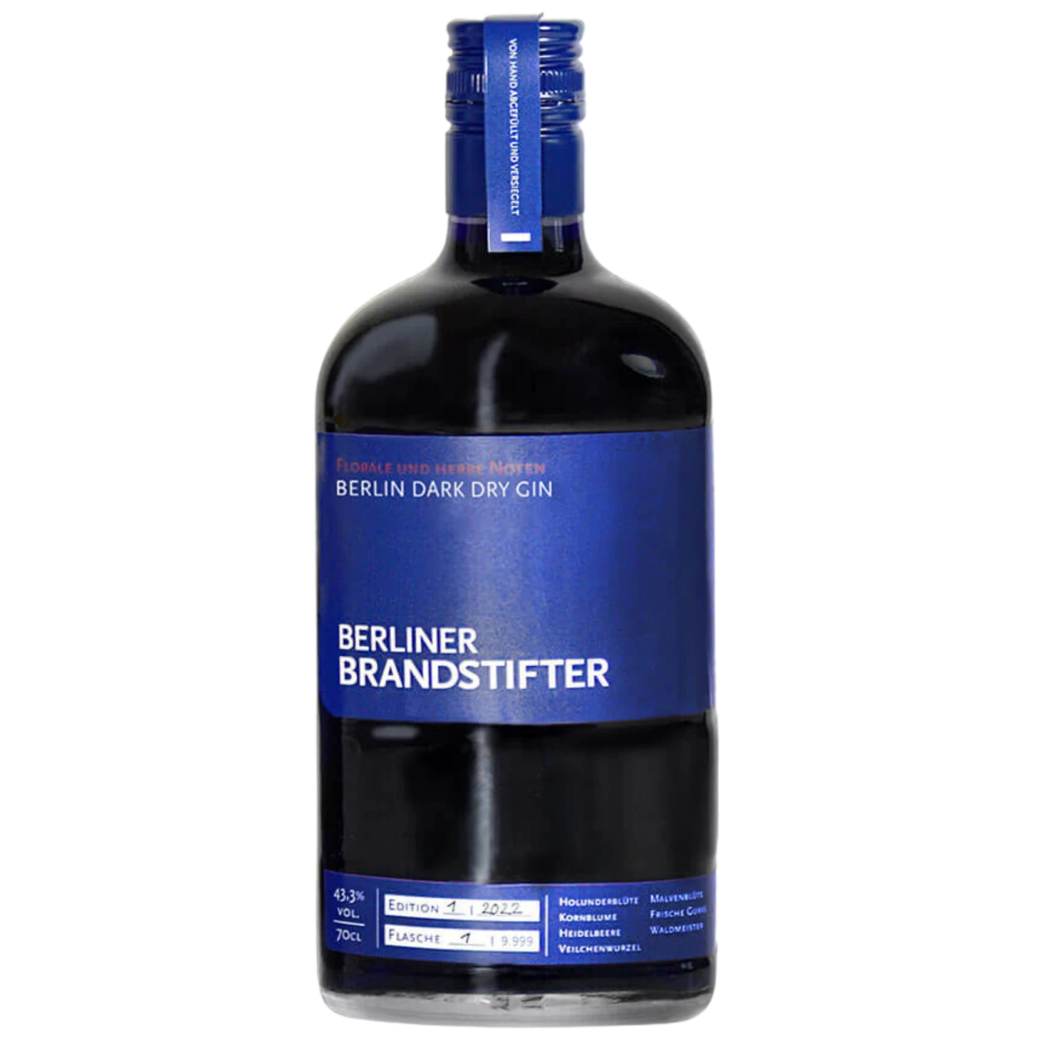Berliner Brandstifter Dark Gin 43,3% 0,7l 1 Berliner Brandstifter Dark Gin 43,3% 0,7l
