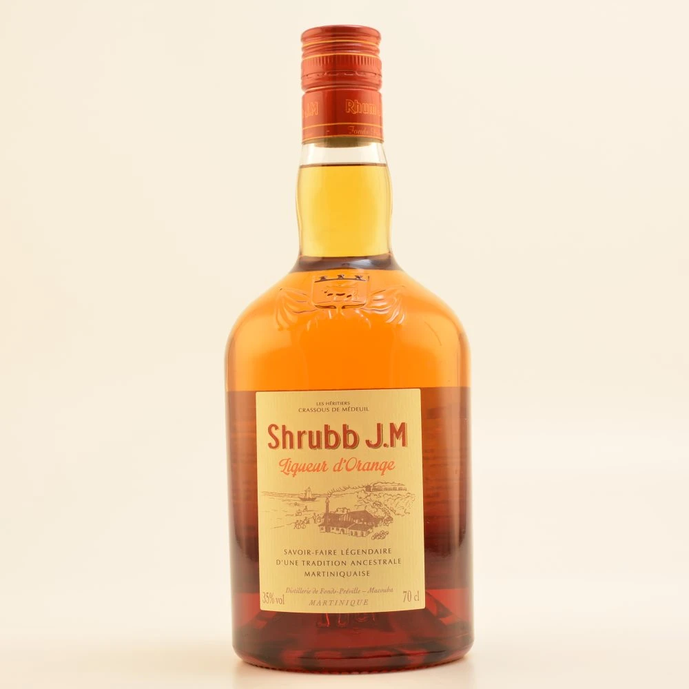 Rhum J.M Shrubb Liqueur D´Orange 35% 0,7l 1 Rhum J.M Shrubb Liqueur D´Orange 35% 0,7l