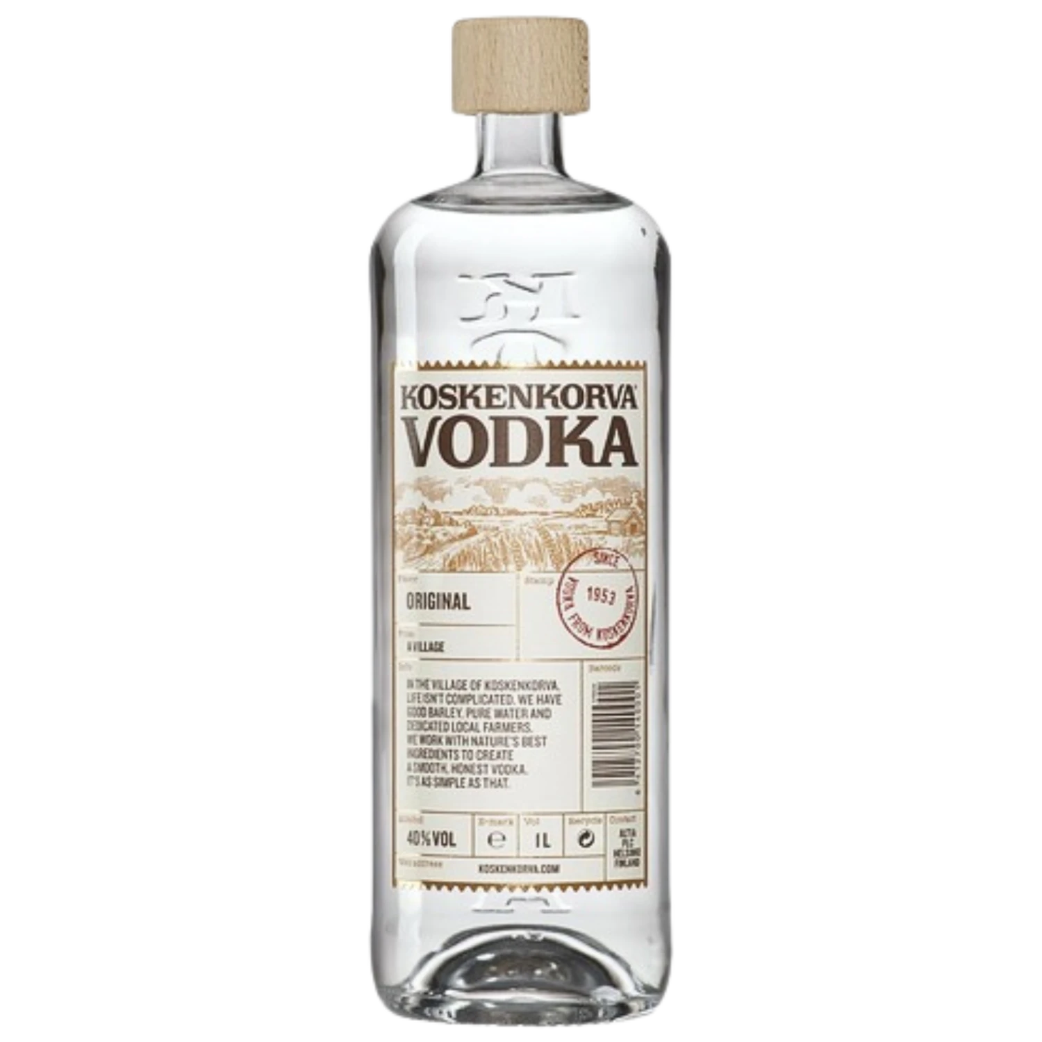Koskenkorva Vodka 40% 1l 1 Koskenkorva Vodka 40% 1l
