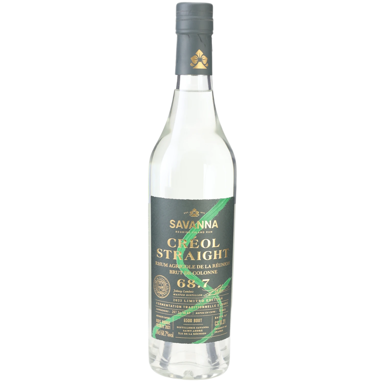 Savanna Rhum Créol Straight Blanc 68,7% 0,5l 1 Savanna Rhum Créol Straight Blanc 68,7% 0,5l