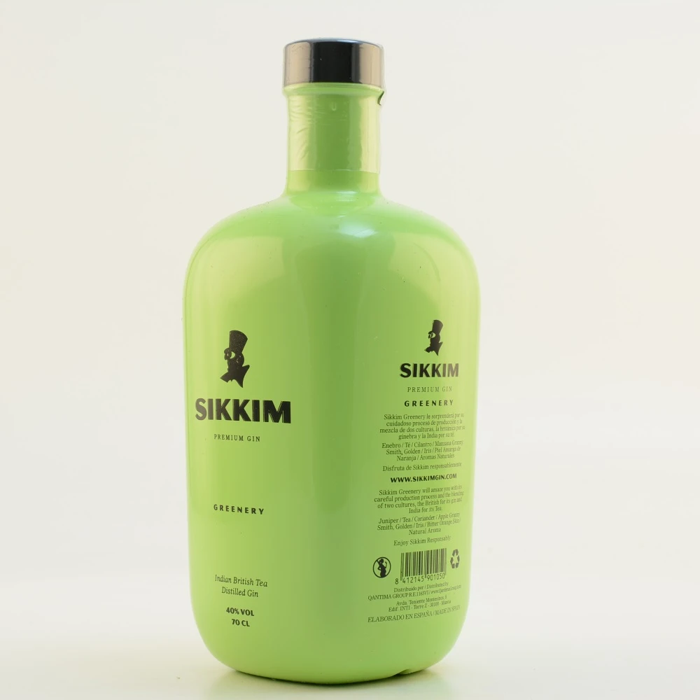 Sikkim Greenery Gin 40% 0,7l 2 Sikkim Greenery Gin 40% 0,7l – Bild 2