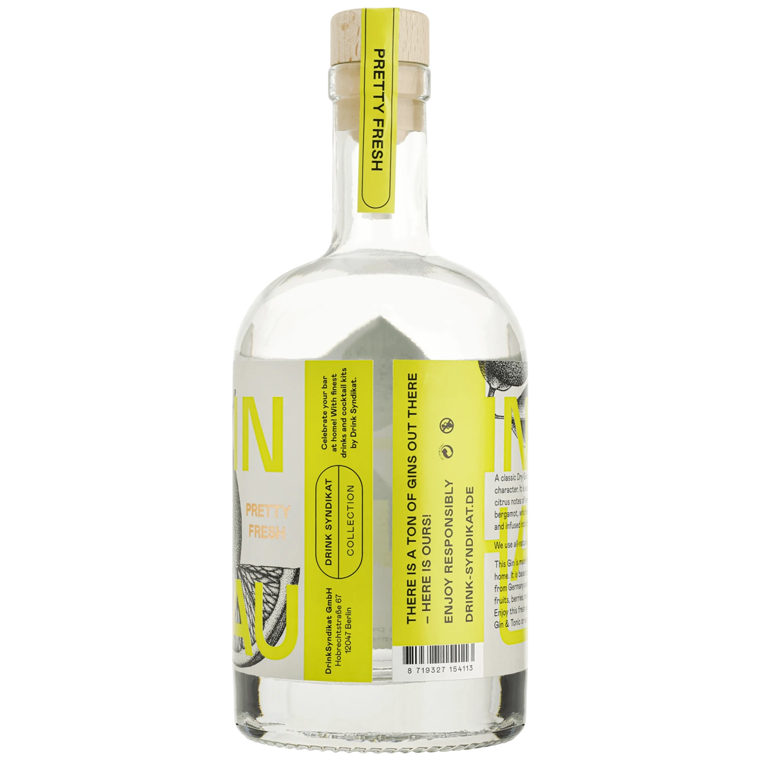 Hausgin Dry Gin 43,8% 0,5l 2 Hausgin Dry Gin 43,8% 0,5l – Bild 2