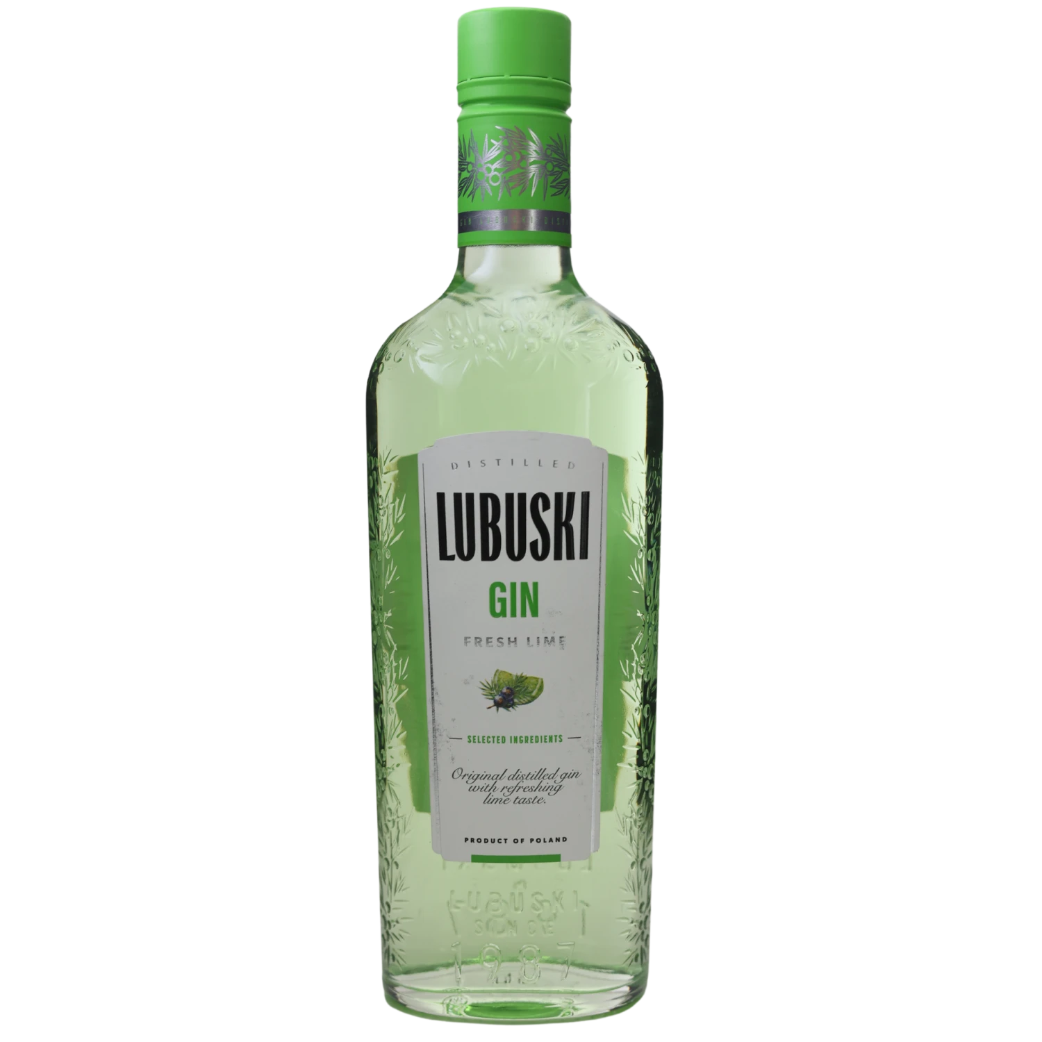 Lubuski Gin Lime 37,5% 0,5l 1 Lubuski Gin Lime 37,5% 0,5l