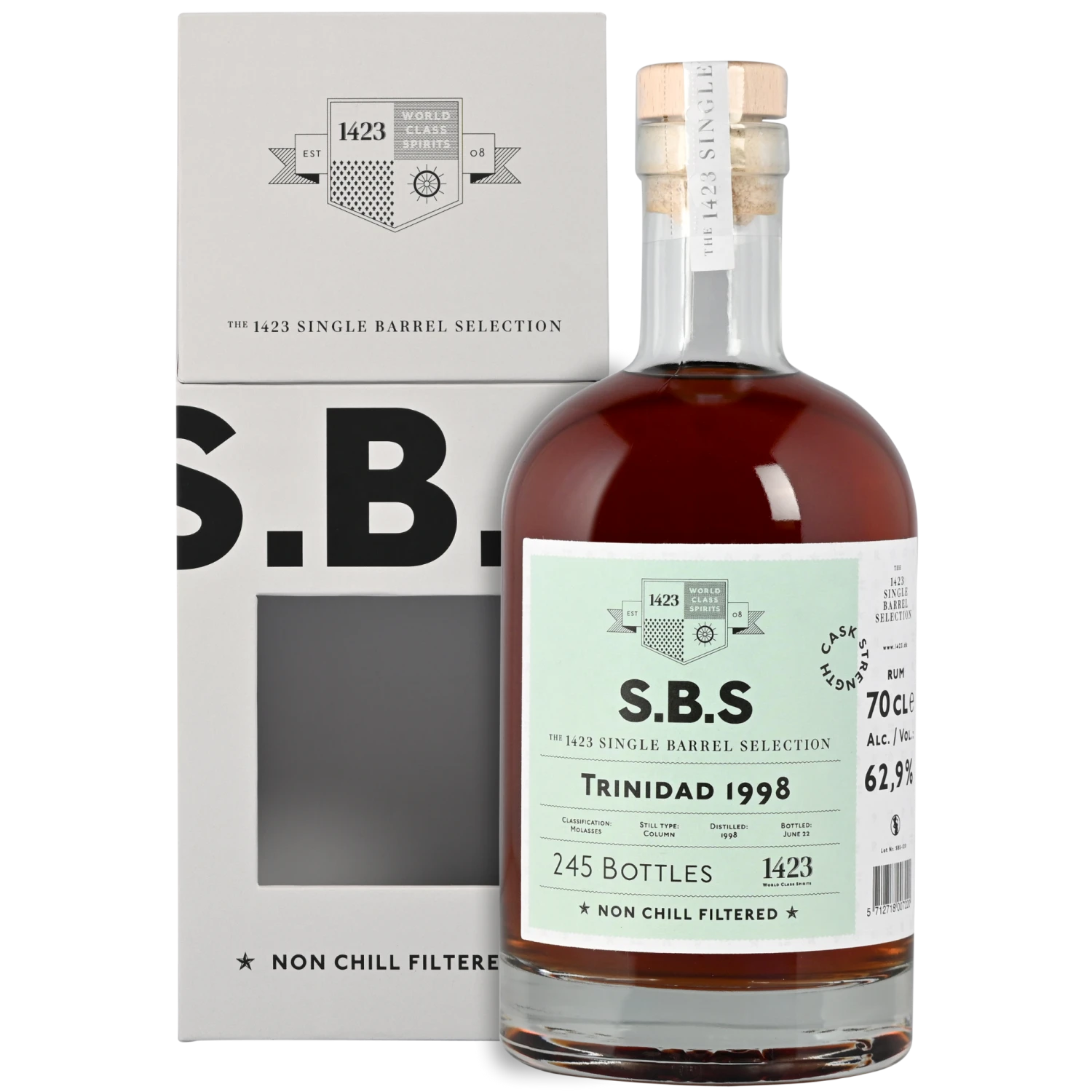 SBS Rum Trinidad 1998 62,9% 0,7l 1 SBS Rum Trinidad 1998 62,9% 0,7l