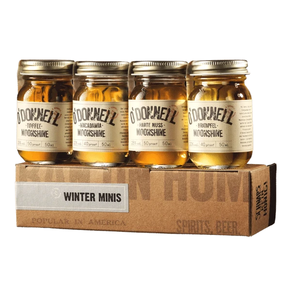 O'Donnell Winter Mini Moonshine Jar´s 4 X 50ml 1 O'Donnell Winter Mini Moonshine Jar´s 4 X 50ml