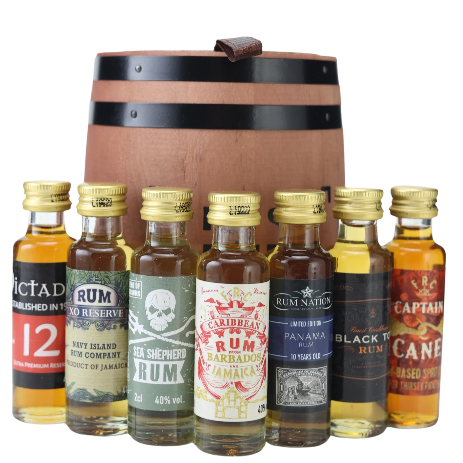 Rum Tasting-Fass 7x0,02l 1 Rum Tasting-Fass 7x0,02l