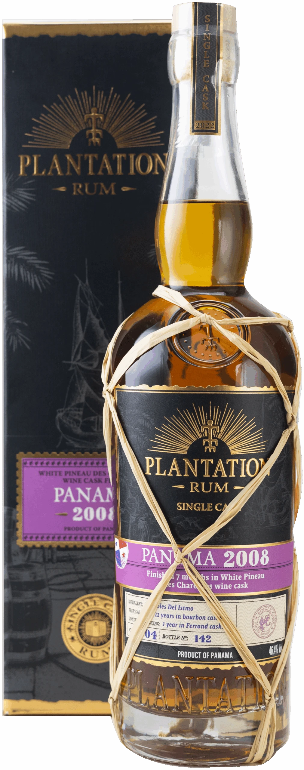 Plantation Rum Single Cask Panama 2008 White Pineau De Charentes Wine Cask Finish 46,4% 0,7l 1 Plantation Rum Single Cask Panama 2008 White Pineau De Charentes Wine Cask Finish 46,4% 0,7l