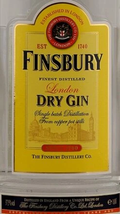 Finsbury London Dry Gin 37,5% 1,0l 8 Finsbury London Dry Gin 37,5% 1,0l -Hochwertige Spirituosenläden unbekannt f4ba