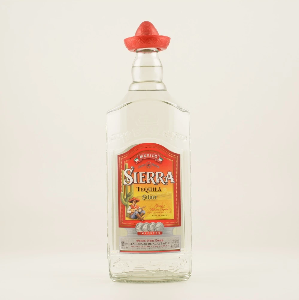 Sierra Tequila Silver 38% 1,0l 2 Sierra Tequila Silver 38% 1,0l – Bild 2